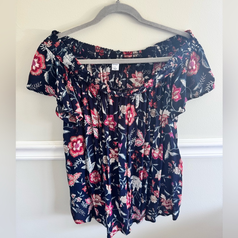 Old Navy Floral Off-Shoulder Top